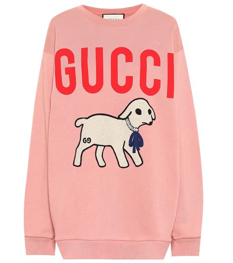 pink gucci sweater replica|gucci lamb print sweater.